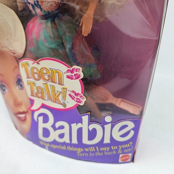 Teen Talk Barbie Doll Mattel 1991 New In Box Talking Feature Collectible READ ME - Picture 4 of 9